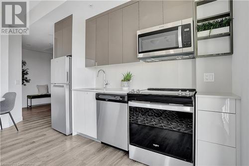 60 Frederick Street Unit# 1507, Kitchener, ON - Indoor Photo Showing Kitchen With Stainless Steel Kitchen