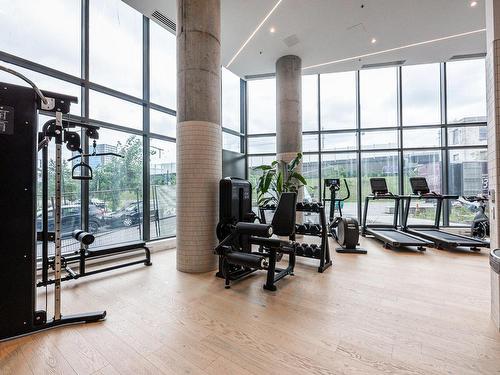 Exercise room - 1405-100 Rue Murray, Montréal (Le Sud-Ouest), QC - Indoor Photo Showing Gym Room