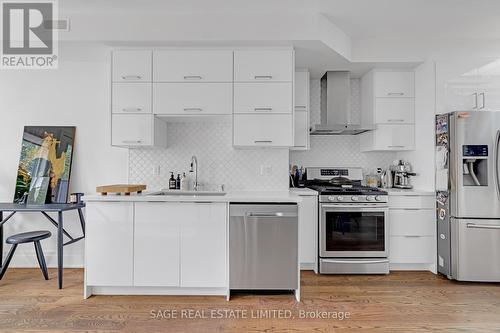 152 Rhodes Avenue, Toronto, ON - Indoor Photo Showing Kitchen With Stainless Steel Kitchen With Upgraded Kitchen