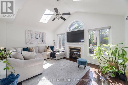 37 Furrows End, Brampton, ON - Indoor Photo Showing Living Room With Fireplace