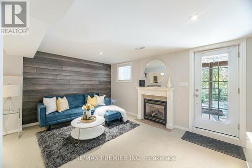 37 Furrows End, Brampton, ON - Indoor Photo Showing Living Room With Fireplace