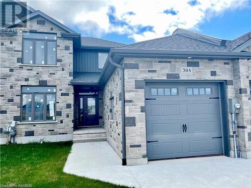 1661 Sqft freehold townhome ready for immediate occupancy - 384 Rosner Drive, Port Elgin, ON - Outdoor With Facade