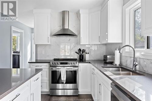 1618 Jefferson, Windsor, ON - Indoor Photo Showing Kitchen With Double Sink With Upgraded Kitchen