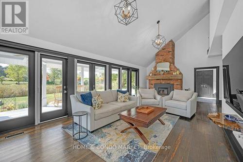 15391 Mount Hope Road, Caledon, ON - Indoor Photo Showing Living Room With Fireplace