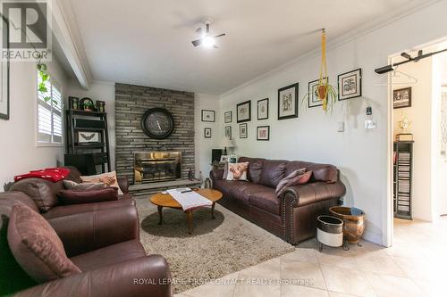 371 Tallwood Drive, Orillia, ON - Indoor Photo Showing Living Room With Fireplace