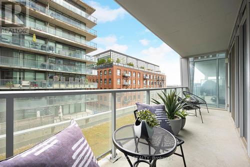 302 - 25 Baseball Place, Toronto, ON - Outdoor With Balcony With Exterior