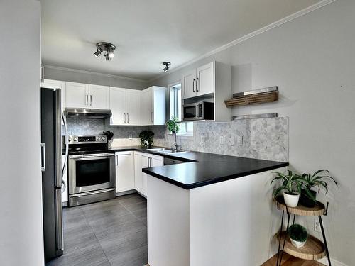 Cuisine - 7049 Rue Therrien, Longueuil (Saint-Hubert), QC - Indoor Photo Showing Kitchen With Double Sink