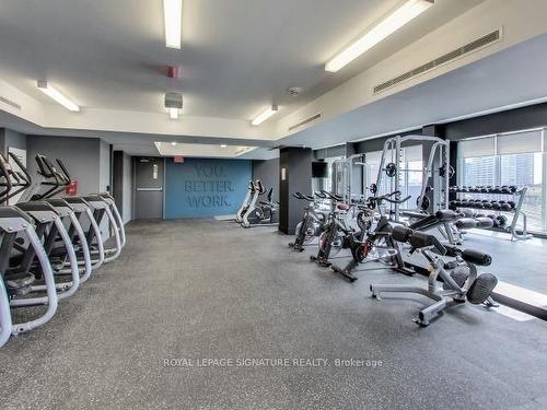 1401-20 Minowan Miikan Lane, Toronto, ON - Indoor Photo Showing Gym Room