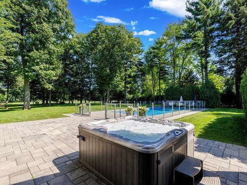 Hot tub - 103 Rue D'Oxford, Hudson, QC - Outdoor With Backyard