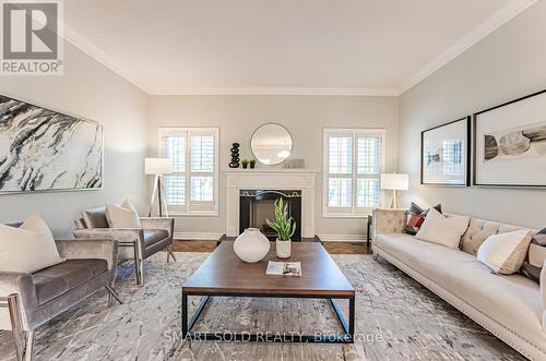 47 Springbrook Drive, Richmond Hill, ON - Indoor Photo Showing Living Room With Fireplace