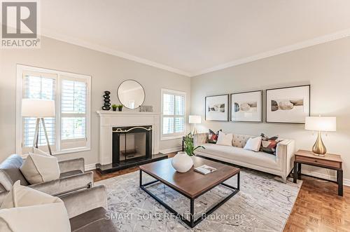 47 Springbrook Drive, Richmond Hill, ON - Indoor Photo Showing Living Room With Fireplace