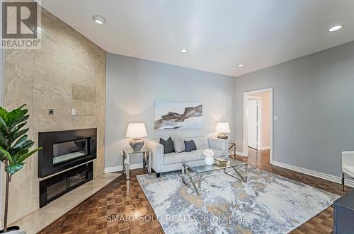 47 Springbrook Drive, Richmond Hill, ON - Indoor Photo Showing Living Room With Fireplace