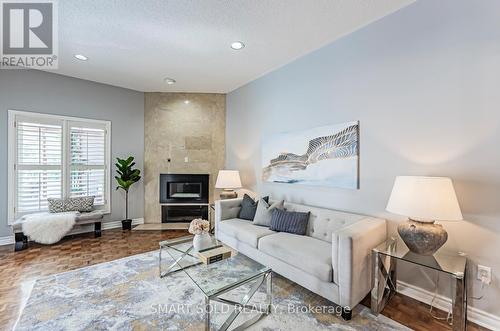 47 Springbrook Drive, Richmond Hill, ON - Indoor Photo Showing Living Room With Fireplace