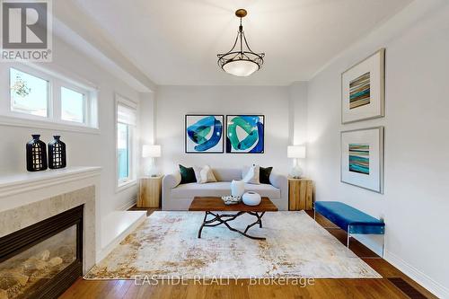 115 Raintree Crescent, Richmond Hill, ON - Indoor Photo Showing Living Room With Fireplace