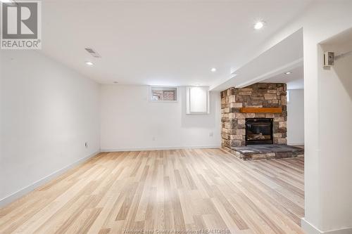 1110 Esdras Place, Windsor, ON - Indoor With Fireplace