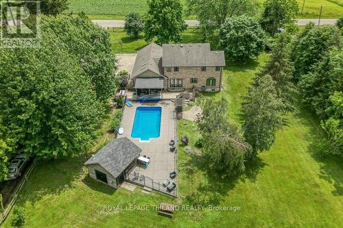 24920 Marsh Line, West Elgin (West Lorne), ON - Outdoor With In Ground Pool