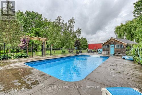 24920 Marsh Line, West Elgin (West Lorne), ON - Outdoor With In Ground Pool With Backyard