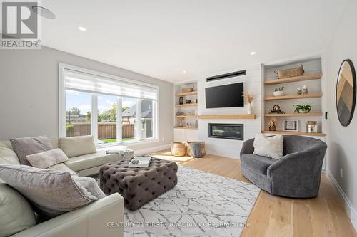 2393 Bakervilla Street, London, ON - Indoor Photo Showing Living Room With Fireplace