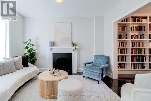 168 Gilmour Avenue, Toronto, ON - Indoor Photo Showing Living Room With Fireplace