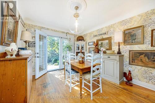 62 Nelson Court, Halton Hills, ON - Indoor Photo Showing Dining Room With Fireplace