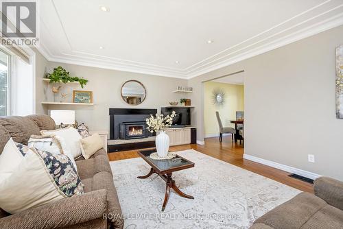 14360 Sixth Line, Halton Hills, ON - Indoor Photo Showing Living Room With Fireplace