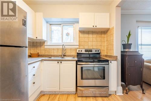 10 Welland Vale Road, St. Catharines, ON - Indoor Photo Showing Kitchen With Double Sink