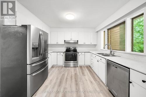 21 Christine Crescent, Toronto, ON - Indoor Photo Showing Kitchen With Stainless Steel Kitchen With Double Sink