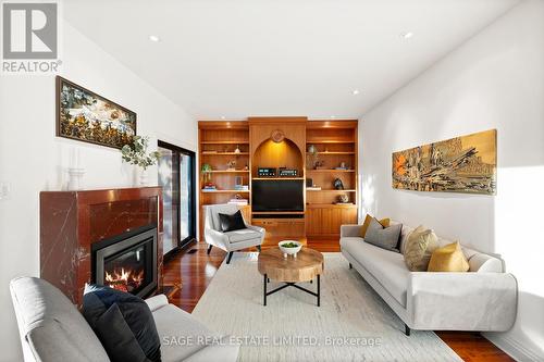 310 Westridge Drive, Vaughan, ON - Indoor Photo Showing Living Room With Fireplace