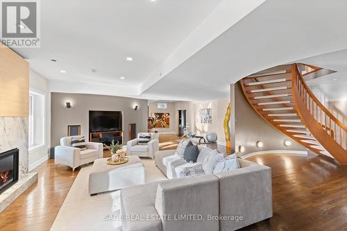 310 Westridge Drive, Vaughan, ON - Indoor Photo Showing Living Room With Fireplace