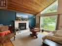 4933 Labelle Avenue, Terrace, BC  - Indoor Photo Showing Living Room With Fireplace 