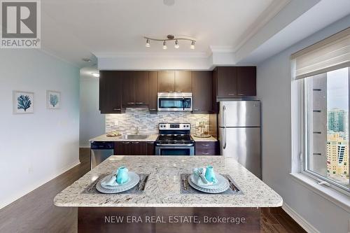 3408 - 385 Prince Of Wales Drive, Mississauga, ON - Indoor Photo Showing Kitchen