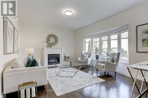 223 Selwyn Road, Richmond Hill, ON - Indoor Photo Showing Living Room With Fireplace