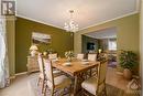 This photo has been virtually staged. - 1623 Sunview Drive, Ottawa, ON  - Indoor Photo Showing Dining Room 