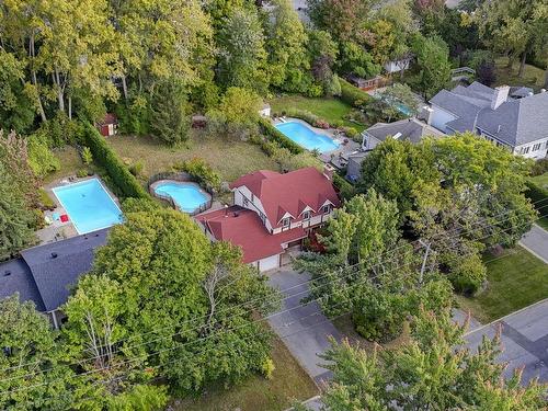 Aerial photo - 2050 Rue Montarville, Saint-Bruno-De-Montarville, QC - Outdoor With In Ground Pool With View