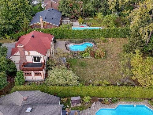 Aerial photo - 2050 Rue Montarville, Saint-Bruno-De-Montarville, QC - Outdoor With In Ground Pool With Backyard