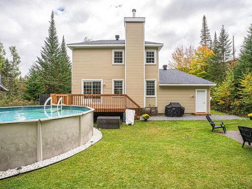 Backyard - 1580 Ch. De L'Avalanche, Saint-Adolphe-D'Howard, QC - Outdoor With Above Ground Pool