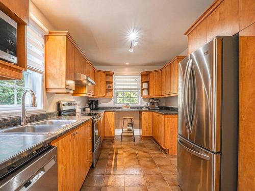 Kitchen - 1580 Ch. De L'Avalanche, Saint-Adolphe-D'Howard, QC - Indoor Photo Showing Kitchen With Double Sink