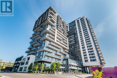 1406 - 2081 Fairview Street, Burlington, ON - Outdoor With Balcony With Facade