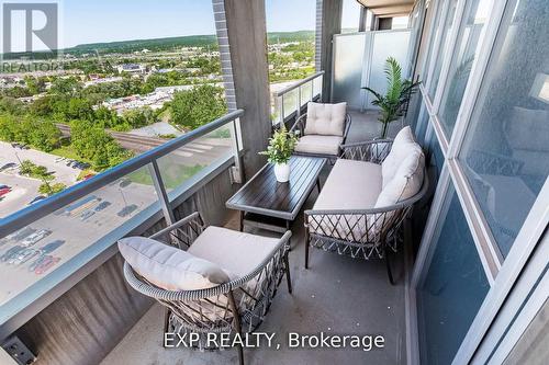 1406 - 2081 Fairview Street, Burlington, ON - Outdoor With Balcony With Exterior