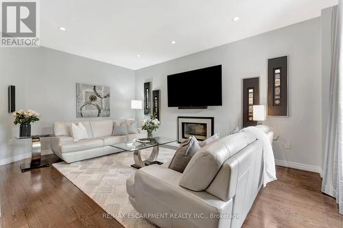 39 Morning Mist Drive, Hamilton, ON - Indoor Photo Showing Living Room With Fireplace