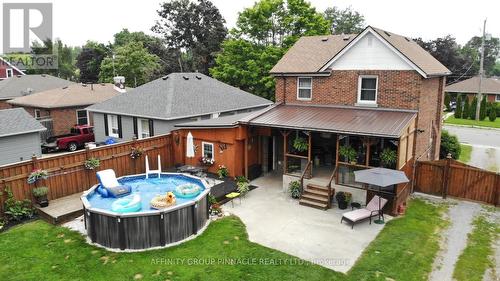 42 St David Street, Kawartha Lakes (Lindsay), ON - Outdoor With Above Ground Pool With Deck Patio Veranda