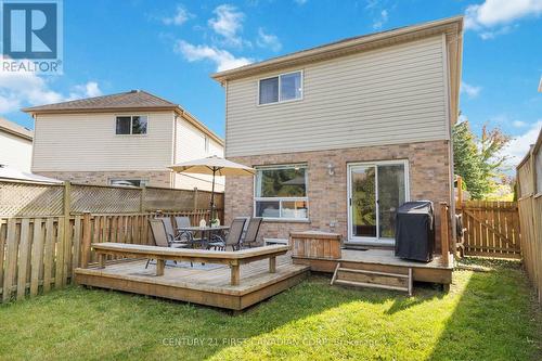 Walk out to your deck from the kitchen - 168 Emerald Road, London, ON - Outdoor With Deck Patio Veranda With Exterior