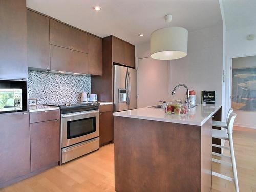 Kitchen - 604-250 Ch. De La Pointe-Sud, Montréal (Verdun/Île-Des-Soeurs), QC - Indoor Photo Showing Kitchen With Double Sink With Upgraded Kitchen