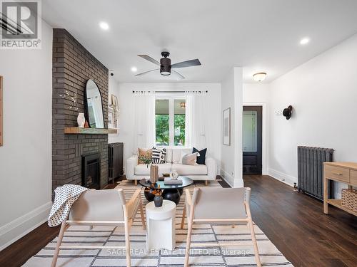 40 Fern Avenue, Toronto, ON - Indoor Photo Showing Living Room With Fireplace