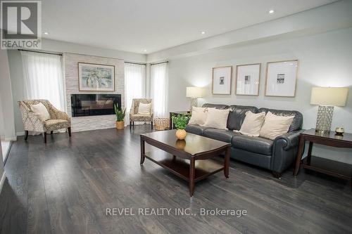 37 Nightingale Drive, Brantford, ON - Indoor Photo Showing Living Room With Fireplace