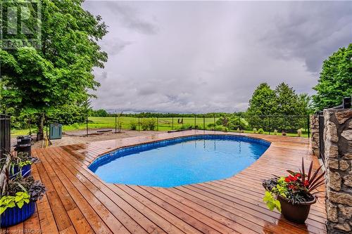 5550 11Th Line, Minto Twp, ON - Outdoor With Above Ground Pool With Backyard