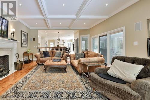 24 Raymar Place, Oakville, ON - Indoor Photo Showing Living Room With Fireplace