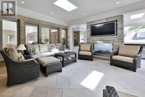 24 Raymar Place, Oakville, ON - Indoor Photo Showing Living Room With Fireplace