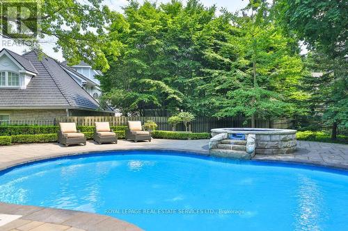 24 Raymar Place, Oakville, ON - Outdoor With In Ground Pool With Backyard