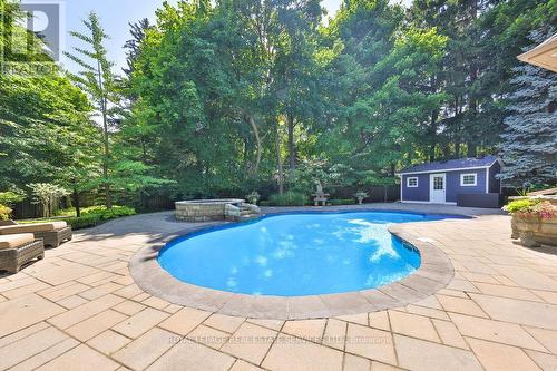 24 Raymar Place, Oakville, ON - Outdoor With In Ground Pool With Backyard